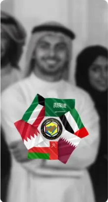 GCC citizens and Gulf country flags
